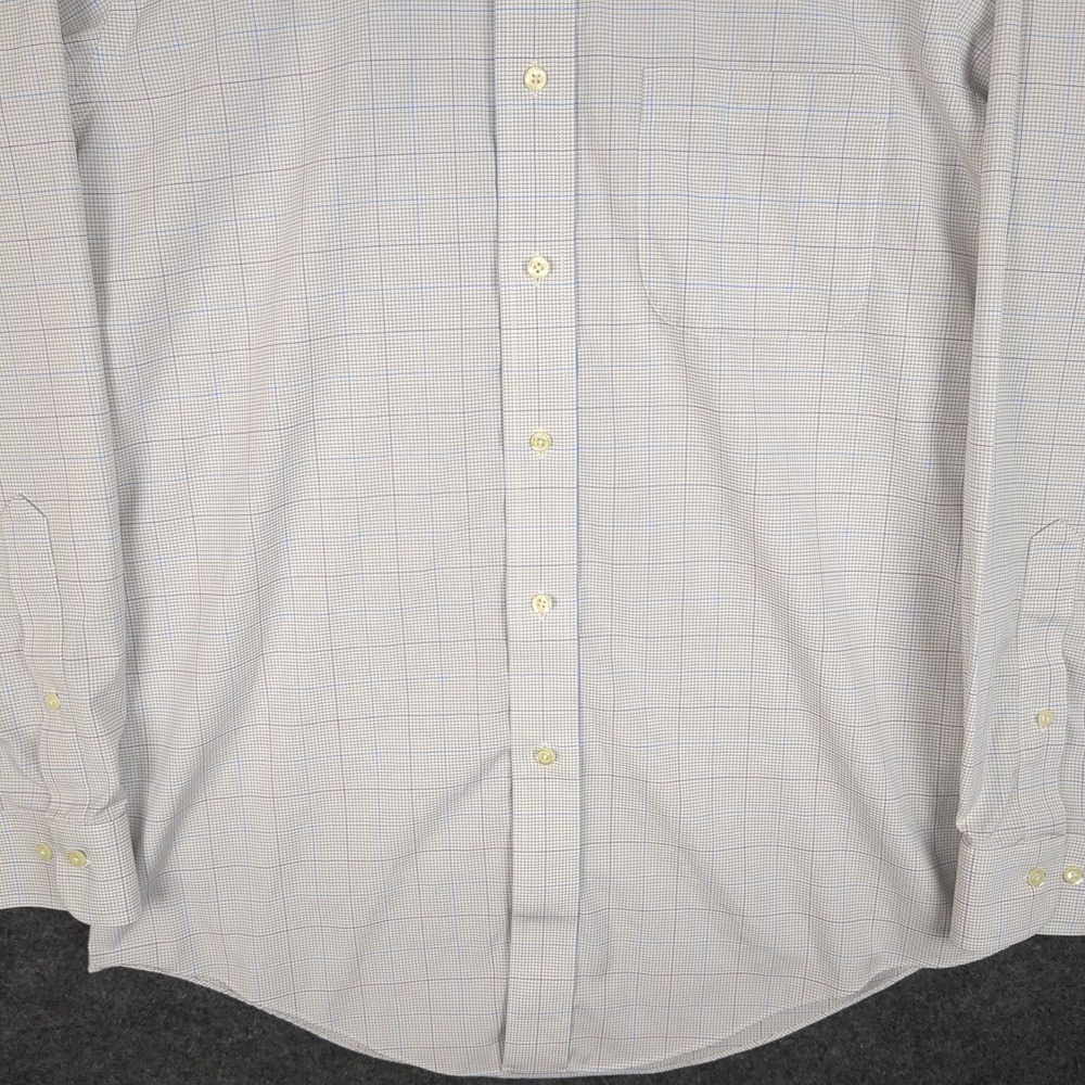 Brooks Brothers 346 Mens‎ 15.5 32/33 Slim Fit Non-Iron Stretch Tattersall Shirt - Picture 5 of 11